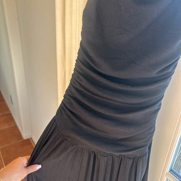 REVOLVE Drop Waist Knit Black Maxi Dress - Picture 2 of 4